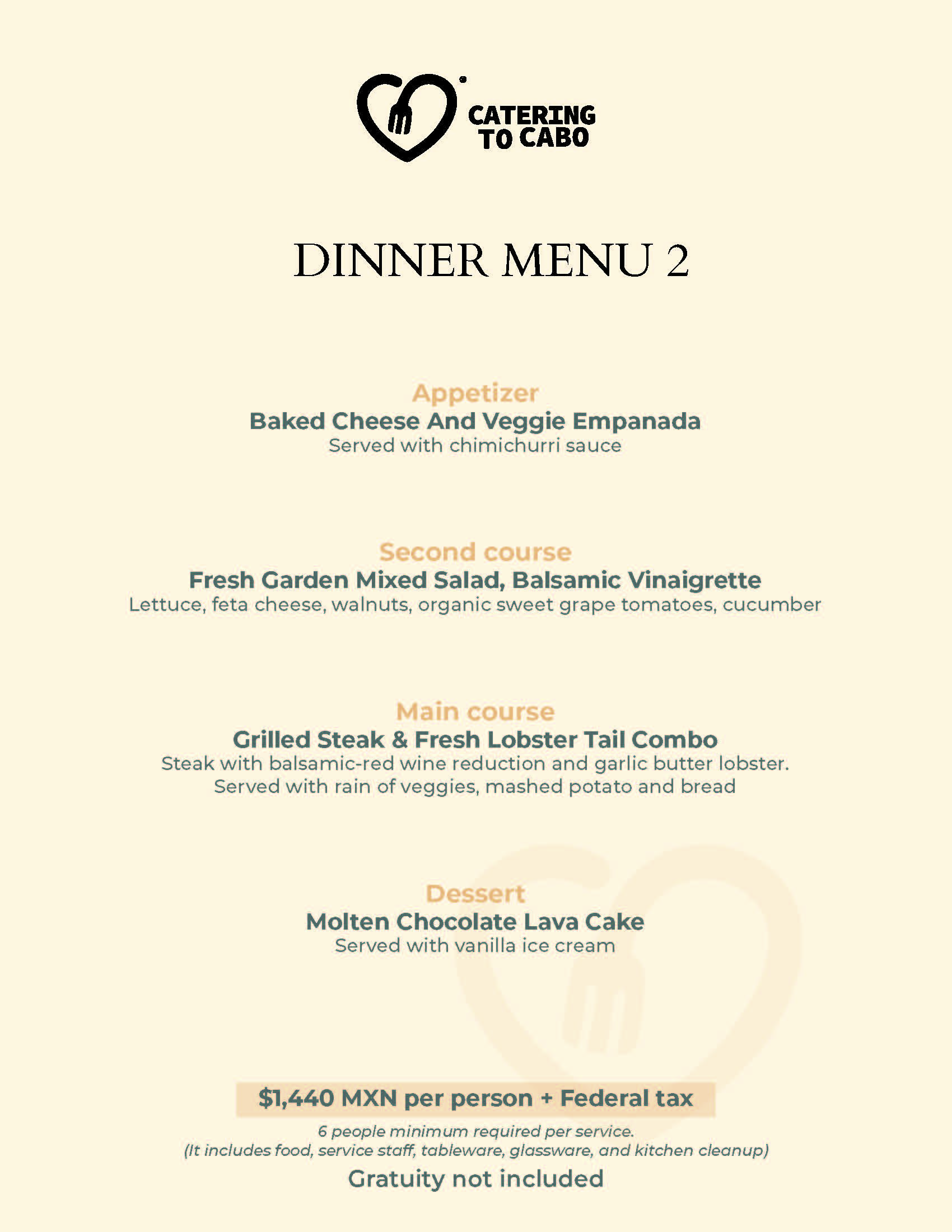 Catering to Cabo - Dinner 2025 página 2